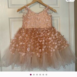 Tulle Floral Pink Kids Dress